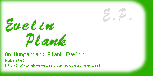 evelin plank business card